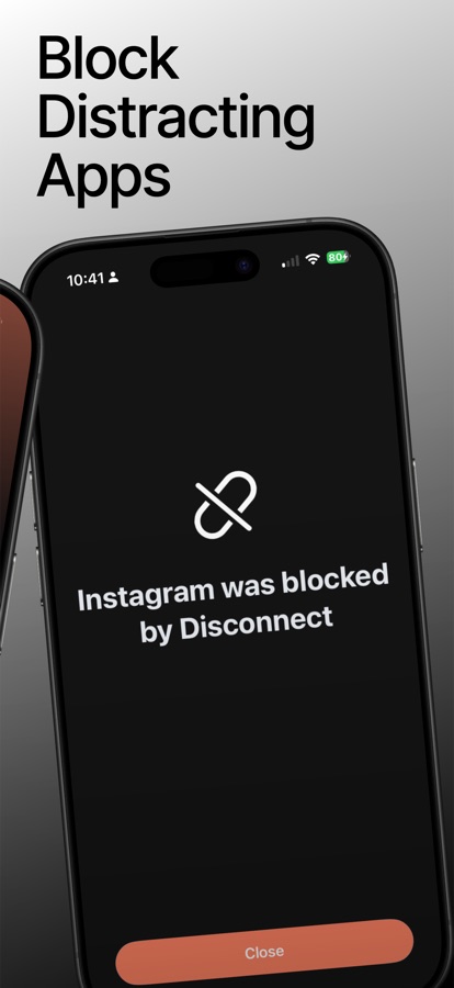 Blocked screen reading “Instagram was blocked by Disconnect” instead of the feed